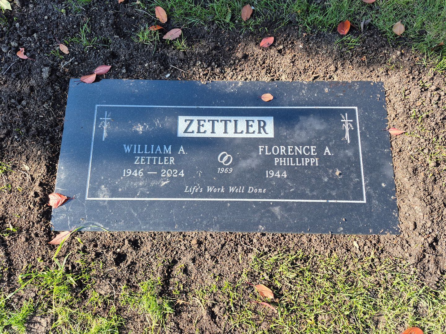 William "Bill" Zettler's grave. Photo 1